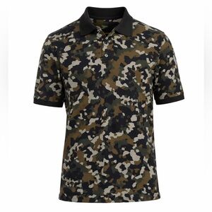 Amazon Essentials Men's Regular-Fit Cotton Pique Polo Shirt Sz XLOlive Camo​​